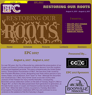 Emancipation Proclamation Celebration website